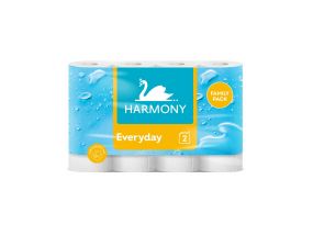 Бумага хозяйственная 2-слойная HARMONY Everyday 4рл белая