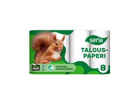 Household paper 2-ply SERLA Orava 4rl in a pack