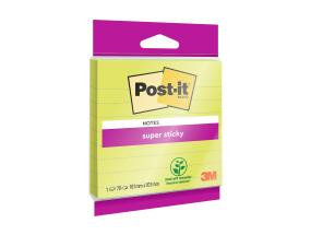 Märkmepaber 101x101mm POST-IT SuperSticky jooneline 70 lehte