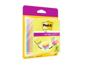 Märkmepaber iseliimuv 76x76mm POST-IT märkmekuup 4x75 lehte