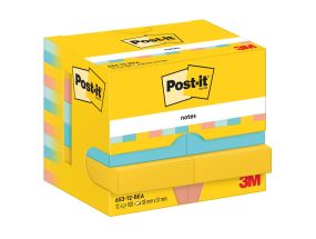Note paper 38x51mm POST-IT Beachside 653 12x100 sheets