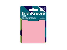 Märkmepaber staatiline 75x75mm ERICH KRAUSE Reef roosa 50 lehte