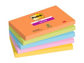 märkmepaber 76x127mm POST-IT 6555SSBO Super Sticky 5x90 lehte	