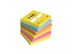 Märkmepaber 76x76mm POST-IT 654 Energetic 6x100 lehte