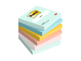 Бумага для заметок 76x76мм POST-IT Beachside 6546BEA пастель 6x100 листов