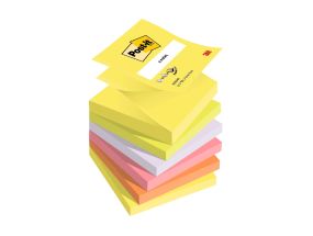 Note paper 76x76mm POST-IT Z-notes R330 Neon assortment 6x100 sheets