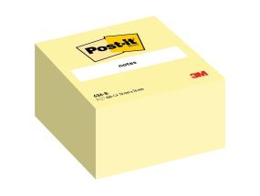 Märkmepaber POST-IT Notes Cube 636-B, Canary kollane, 76 mm x 76 mm, 450 lehte/pakis
