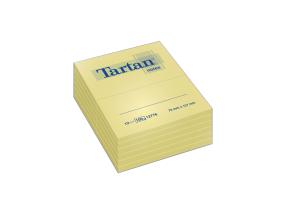 Märkmepaber TARTAN Notes 12776, kollane, 76 mm x 127 mm, 12 PadsPack