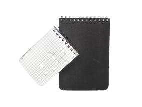 Märkmeplokk spiraalköites A7 SMLT ruuduline 60 lehte plast must