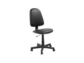 Töötool PRESTIGE, 46x44,5xH95,5-113,5cm, must/nahk, kunstnahk, plastik