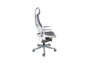 Work chair WAU 70x70xH112-129cm, gray/white body