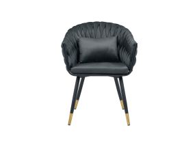 Chair FLORA 61x63xH83cm, gray velvet