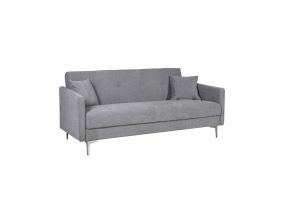 Sofa bed LOGAN light grey, 199x86xH90cm, wood, metal, polyester fabric