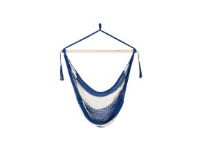 Hanging chair CARINA blue striped, cotton