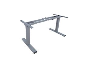 Table leg ERGO OPTIMAL with 2 motors, silver gray