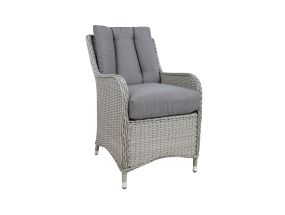 Tugitool ASCOT 58x70xH90cm, hall, alumiinium, plastikpunutis
