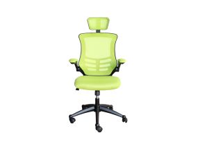 Computer chair/office chair RAGUSA, 66.5x51xH117-126cm, light green, polyester fabric, plastic