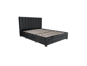 GRACE bed 160x200cm, without mattress, dark grey