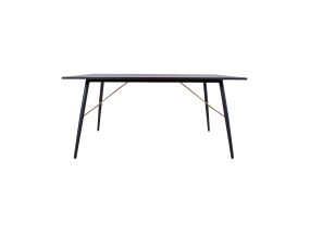 Dining table LUXEMBOURG 160x90xH75cm, black melamine