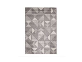 Carpet LOTTO-1, 160x230cm, dark gray/white triangle