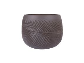 Lillepott, madal PALM-2, D36xH25cm, pruun