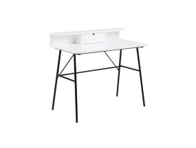 Письменный стол PASCAL 100x55xH88,8см, белый, МДФ, металл