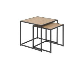 Diivanilauad 2tk SEAFORD, 50x50xH45cm/40x40xH40cm, tamm