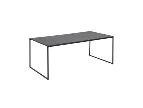 Coffee table INFINITY, 120x60xH48cm, black marble