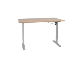 Töölaud ERGO 1-mootoriga 160x80xH71-121cm, hikkoripuu, melamiinplaat