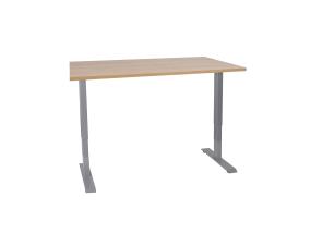 Töölaud ERGO 2-mootoriga 140x70xH60-125cm, hikkoripuu