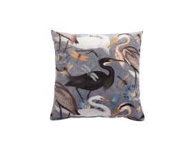 Pillow HOLLY 45x45cm, birds and water lilies