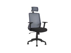 Töötool BRAVO 62x53xH114-120cm, must/hall