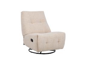 Tugitool WILLA manuaalne recliner, pöörlev ja kiikuv 82x97xH96cm, beež