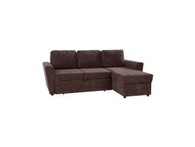 Nurgadiivanvoodi INGA 217x92/160xH92cm, pruun