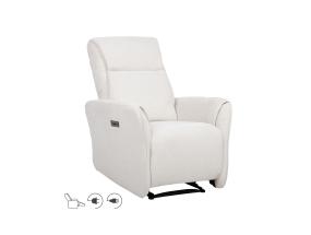 Tugitool HEIDY elektriline recliner 79x97xH104cm, valge