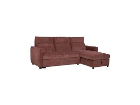 Nurgadiivanvoodi SCALA 244x155/88xH102cm, tumeroosa