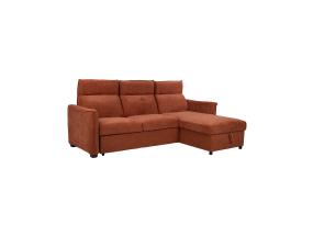 Nurgadiivanvoodi SCALA 244x155/88xH102cm, roostepruun