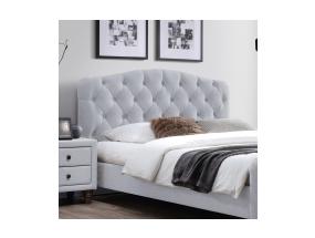 Voodi SANDRA 160x200cm, ilma madratsita, helehall