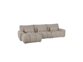 Nurgadiivan BARBARA VN 300x163/100xH89cm, helepruun