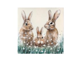 Õlimaal 60x60xcm, jäneste pere