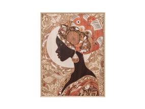 Seinapilt puidust 60x80cm, naine-2