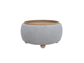 Tumba/laud HIRO D67xH38cm, beež, panipaigaga