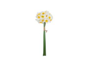 Kunstlill FLOWERLY H40cm 6tk nartsissid kimbus, valge
