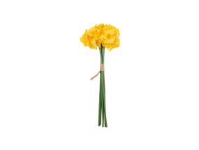 Kunstlill FLOWERLY H40cm 6tk nartsissid kimbus, kollane