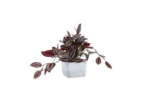 Kunsttaim GREENLAND H18cm sebralill kandilises potis