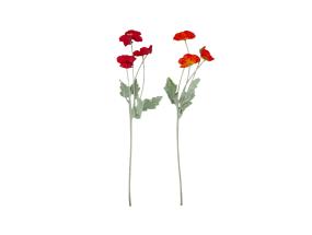 Kunstlill FLOWERLY moon, punane või oranž, mix