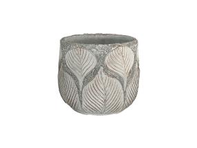 Lillepott SUNNY BASIL D32xH28cm, beež/kuldne