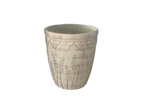 Lillepott SUNNY LAVENDEL D37xH42cm, kreem