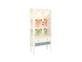 Vitriinkapp BIANCA 78x35xH162cm, antiikvalge