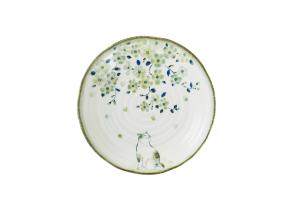 Taldrik HIDAMARI D22xH4cm kass ja kirsiõied